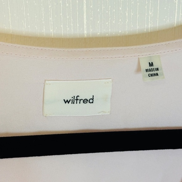 Artizia Wilfred Wistful Pale Pink Pastel Blouse Sz Medium - Picture 6 of 8